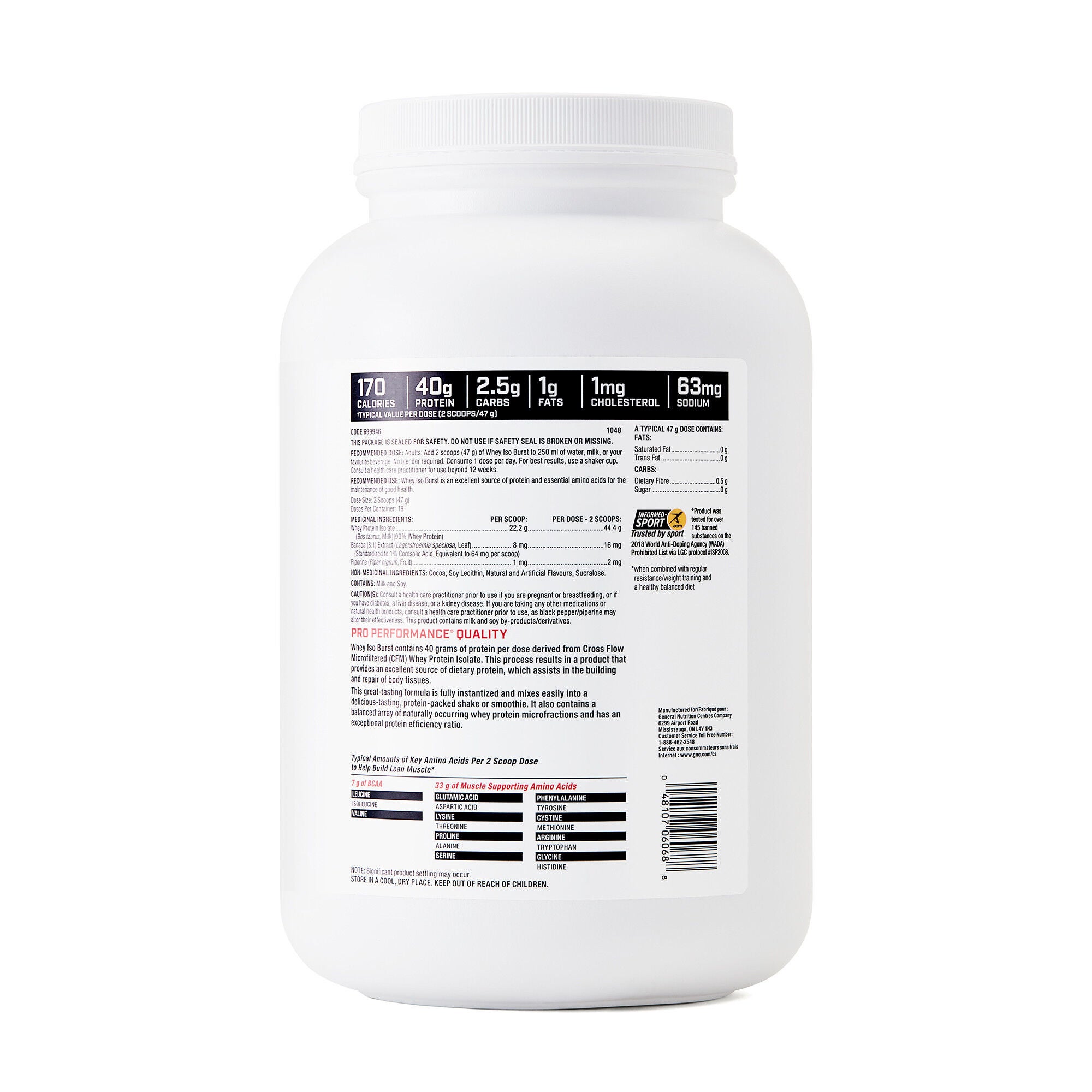 Whey Iso Burst - Double Chocolate Royale Double Chocolate Royale | GNC
